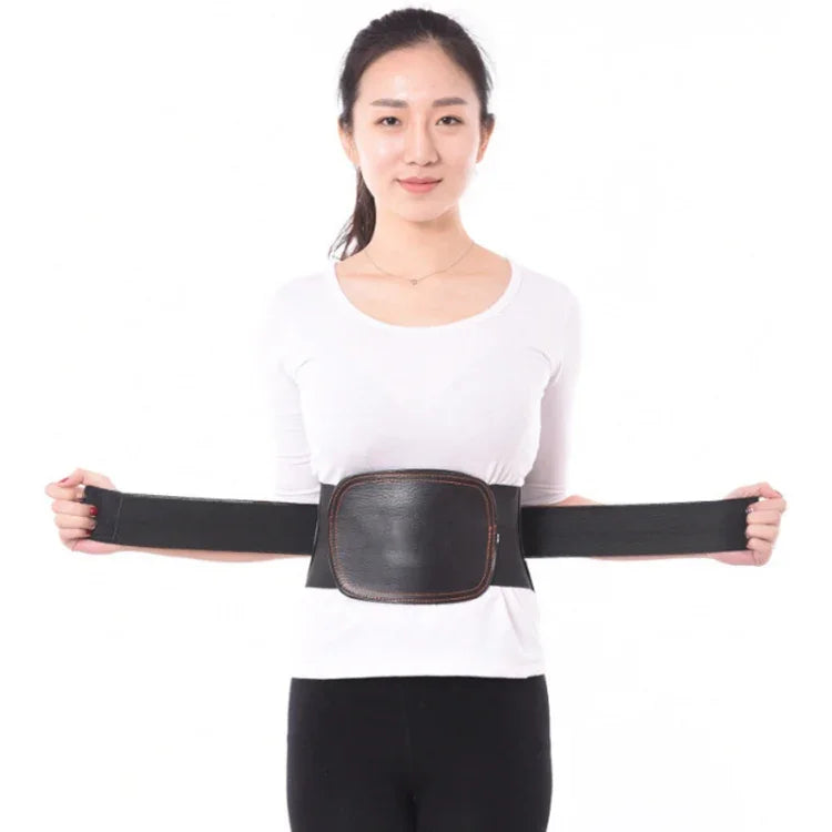 Đai lưng bảo vệ da có tấm thép hỗ trợ và cố định, đai chỉnh cột sống thắt lưng, kích thước:, S (64-70 cm), M (74-84 cm), L (86-94 cm), XL (98-106 cm), XXL (106-120 cm)