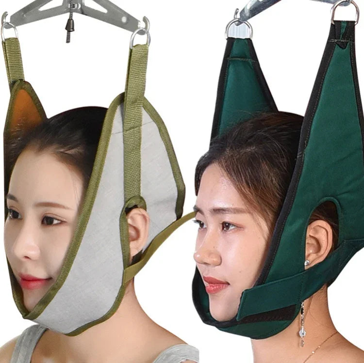 Dây treo kéo cột sống cổ treo cửa, dụng cụ kéo giãn cột sống cổ dùng trong gia đình, màu xám, xanh lá