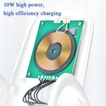 Sạc không dây Magnaphon WC001 cho iPhone và các điện thoại Android khác, Trắng, Đen