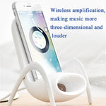 Sạc không dây Magnaphon WC001 cho iPhone và các điện thoại Android khác, Trắng, Đen