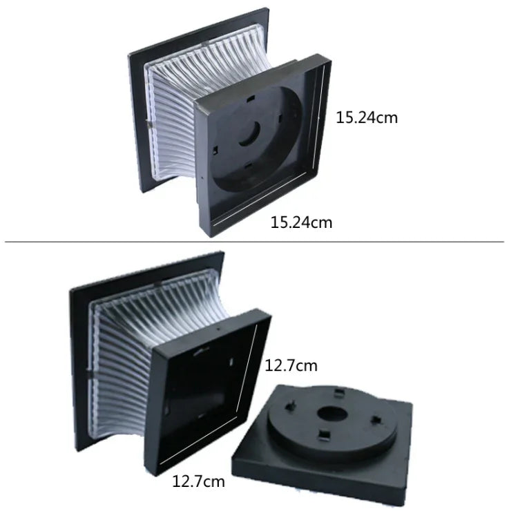 Đèn cột năng lượng mặt trời ngoài trời IP44 chống nước đèn hàng rào sân vườn đèn đường năng lượng mặt trời, vỏ đen + ánh sáng trắng, vỏ đen + ánh sáng ấm, vỏ đồng vàng + ánh sáng trắng, vỏ đồng vàng + ánh sáng ấm