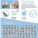 Bộ Dụng Cụ Trang Trí Bánh 220 trong 1 Bàn Xoay Bánh Bộ Đầu Phun Kem Bộ Khuôn Fondant, 220 Chiếc/Bộ
