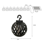 Dây đèn quả cầu lửa năng lượng mặt trời ngoài trời, sân vườn năng lượng mặt trời chống nước IP44, 6 trong 1, 8 trong 1
