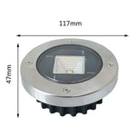 Outdoor Solar Buried Light Household Garden Grass Ground Waterproof Lamp, White Light, Warm Light