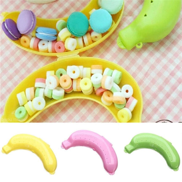 2 cái hộp bảo vệ chuối màu sắc dễ thương 3 màu hộp đựng cơm trưa hộp lưu trữ cho trẻ em