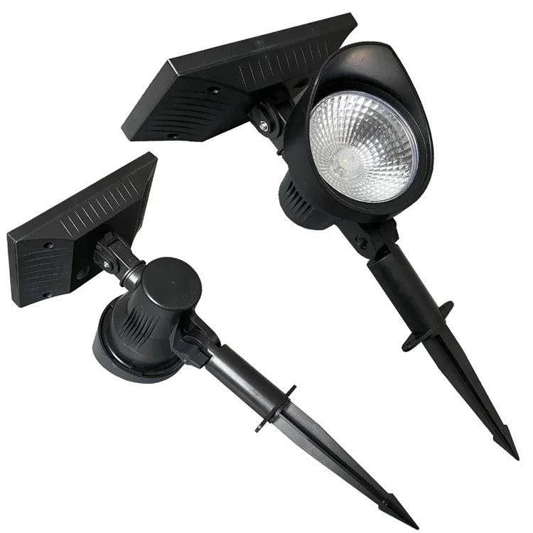 Đèn pha năng lượng mặt trời đèn sân vườn biệt thự gia đình, ánh sáng trắng, ánh sáng ấm, ánh sáng nhiều màu