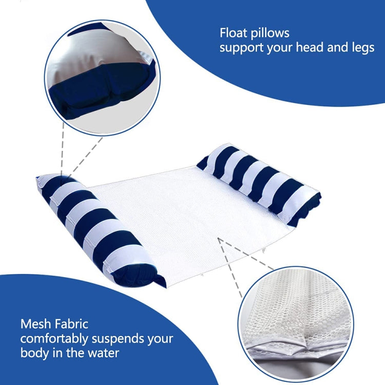 Võng bơm hơi PVC cho người lớn bơi lội nổi trên nước, kích thước 120 x 70cm, sọc xanh nhạt, sọc đỏ hồng, sọc vàng, sọc xanh lá, sọc cam, sọc xanh đậm, sọc vàng + xanh, sọc xanh lá + xanh