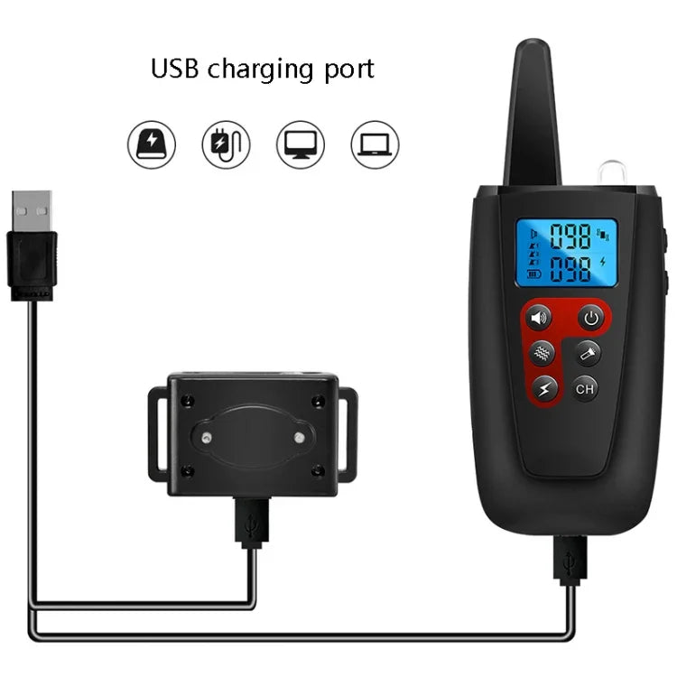 PaiPaitek PD526-3 Thiết Bị Chống Sủa Vòng Cổ Điện Giật Huấn Luyện Chó Điều Khiển Từ Xa, Dụng Cụ Huấn Luyện Thú Cưng, PD526-3