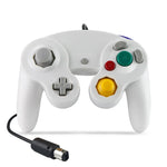 2 bộ tay cầm rung điểm đơn có dây cho Nintendo NGC / Wii, Trắng, Hồng, Vàng, Đỏ, Tím, Xanh lá, Xanh dương, Đen, Bạc, Cam