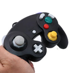 2 bộ tay cầm rung điểm đơn có dây cho Nintendo NGC / Wii, Trắng, Hồng, Vàng, Đỏ, Tím, Xanh lá, Xanh dương, Đen, Bạc, Cam