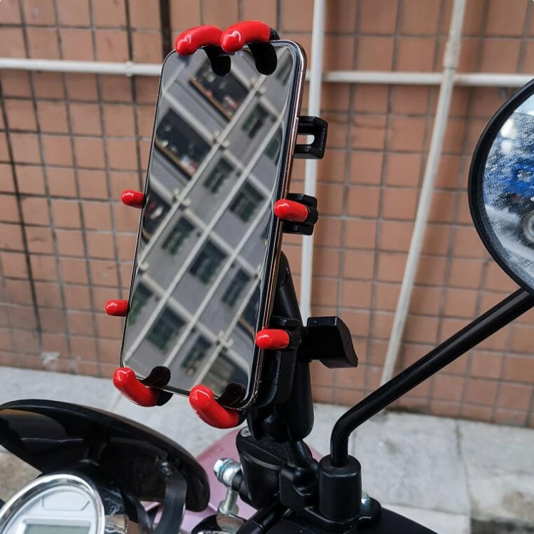 Motorcycle Metal Navigation Mobile Phone Bracket,Style:, Rearview Mirror Installation (Anti-theft), Rearview Mirror Installation (Hand Twist), Thin Tube Fixation (Anti-theft), Thin Tube Fixation (Hand Twist), Handle Installation (Anti-theft)           ...