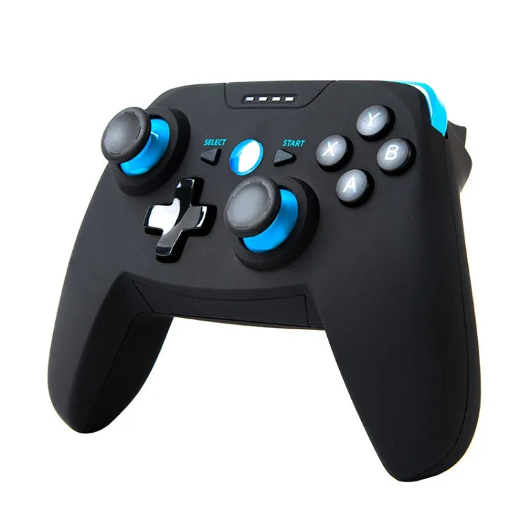 Tay cầm chơi game không dây CX-X1 2.4GHz + Bluetooth 4.0 cho Android / iOS / PC / PS3, Tay cầm đơn (Xanh dương), Tay cầm + giá đỡ (Xanh dương), Tay cầm + giá đỡ + bộ thu (Xanh dương)