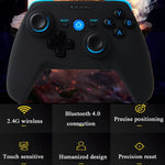 Tay cầm chơi game không dây CX-X1 2.4GHz + Bluetooth 4.0 cho Android / iOS / PC / PS3, Tay cầm đơn (Xanh dương), Tay cầm + giá đỡ (Xanh dương), Tay cầm + giá đỡ + bộ thu (Xanh dương)