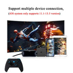 Tay cầm chơi game không dây CX-X1 2.4GHz + Bluetooth 4.0 cho Android / iOS / PC / PS3, Tay cầm đơn (Xanh dương), Tay cầm + giá đỡ (Xanh dương), Tay cầm + giá đỡ + bộ thu (Xanh dương)
