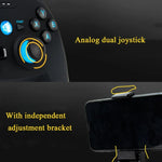 Tay cầm chơi game không dây CX-X1 2.4GHz + Bluetooth 4.0 cho Android / iOS / PC / PS3, Tay cầm đơn (Xanh dương), Tay cầm + giá đỡ (Xanh dương), Tay cầm + giá đỡ + bộ thu (Xanh dương)