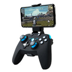 Tay cầm chơi game không dây CX-X1 2.4GHz + Bluetooth 4.0 cho Android / iOS / PC / PS3, Tay cầm đơn (Xanh dương), Tay cầm + giá đỡ (Xanh dương), Tay cầm + giá đỡ + bộ thu (Xanh dương)