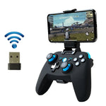 Tay cầm chơi game không dây CX-X1 2.4GHz + Bluetooth 4.0 cho Android / iOS / PC / PS3, Tay cầm đơn (Xanh dương), Tay cầm + giá đỡ (Xanh dương), Tay cầm + giá đỡ + bộ thu (Xanh dương)