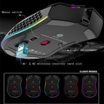 Chuột chơi game không dây sạc RGB nhiều màu K-Snake BM600 1600 DPI 7 phím, nhẹ rỗng, màu đen, trắng, hồng, xanh lam
