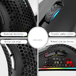 Chuột chơi game không dây sạc RGB nhiều màu K-Snake BM600 1600 DPI 7 phím, nhẹ rỗng, màu đen, trắng, hồng, xanh lam