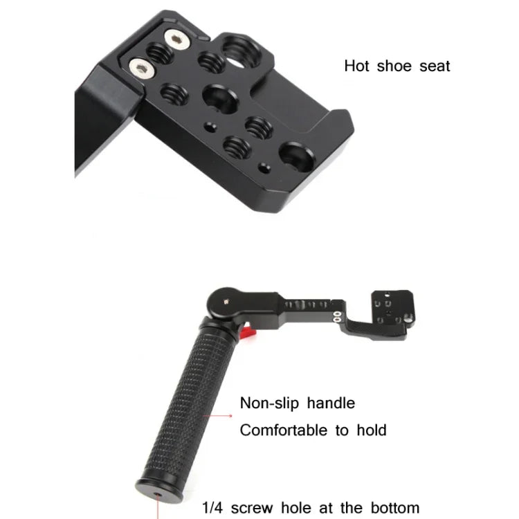 Tay cầm ổn định SLR điều chỉnh góc kiểu xách tay Sunnylife RO-Q9233 cho DJI RONIN RS-C2 / RONIN S / SC