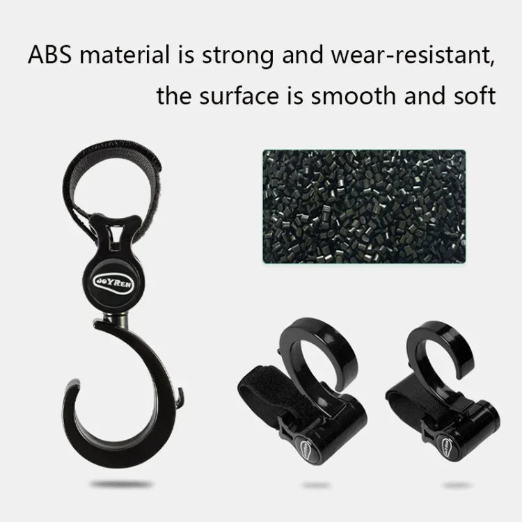JOYREN bộ 2 móc xe đẩy em bé chống trượt và bền, 2 bộ móc xe đẩy