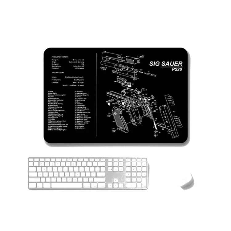 2 miếng lót chuột chơi game văn phòng chống trượt ép nhiệt một mặt, dày 2mm, 3mm, 4mm, 5mm