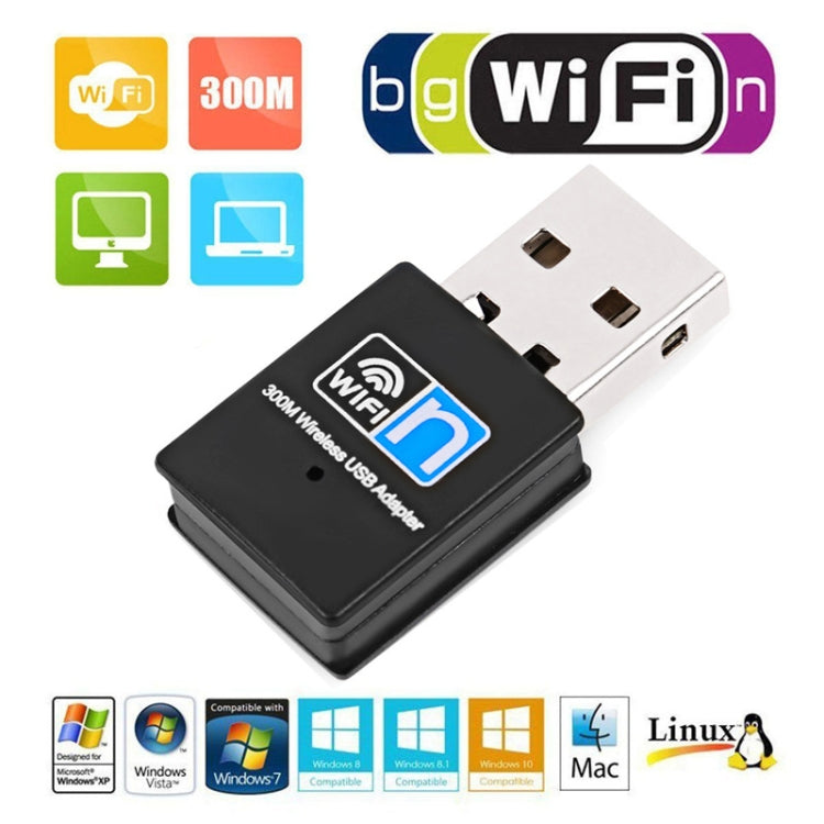 Card mạng không dây USB mini RTL8192EU 300Mbps