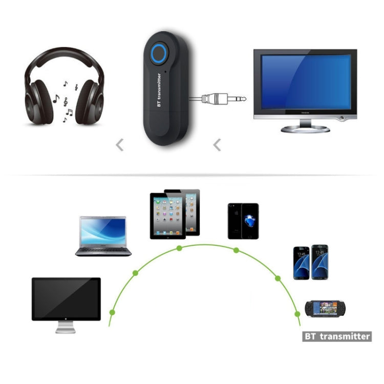 Bộ phát Bluetooth USB GT09S Bộ chuyển đổi âm thanh 3.5mm cho TV Máy tính Bộ phát âm thanh Bluetooth