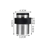 Bánh răng cửa chống va đập cao su đục lỗ bằng thép không gỉ, cửa tròn chống va đập hình trụ dạng sàn nhà, đục lỗ 46mm, 60mm, 80mm, không đục lỗ 46mm, 60mm, 80mm, thép xước 46mm có đầu nhựa + không đục lỗ...