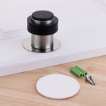 Bánh răng cửa chống va đập cao su đục lỗ bằng thép không gỉ, cửa tròn chống va đập hình trụ dạng sàn nhà, đục lỗ 46mm, 60mm, 80mm, không đục lỗ 46mm, 60mm, 80mm, thép xước 46mm có đầu nhựa + không đục lỗ...