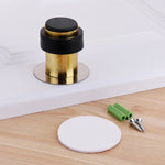 Bánh răng cửa chống va đập cao su đục lỗ bằng thép không gỉ, cửa tròn chống va đập hình trụ dạng sàn nhà, đục lỗ 46mm, 60mm, 80mm, không đục lỗ 46mm, 60mm, 80mm, thép xước 46mm có đầu nhựa + không đục lỗ...