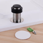 Bánh răng cửa chống va đập cao su đục lỗ bằng thép không gỉ, cửa tròn chống va đập hình trụ dạng sàn nhà, đục lỗ 46mm, 60mm, 80mm, không đục lỗ 46mm, 60mm, 80mm, thép xước 46mm có đầu nhựa + không đục lỗ...
