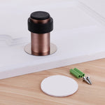Bánh răng cửa chống va đập cao su đục lỗ bằng thép không gỉ, cửa tròn chống va đập hình trụ dạng sàn nhà, đục lỗ 46mm, 60mm, 80mm, không đục lỗ 46mm, 60mm, 80mm, thép xước 46mm có đầu nhựa + không đục lỗ...