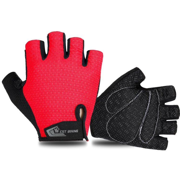 Găng tay đi xe đạp WEST BIKING YP0211218 thoáng khí, ngắn, chống trượt, nửa ngón, M, L, XL, 2XL