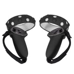 2 bộ ốp bảo vệ silicone cho tay cầm GS092, chống rơi và chống mất, ốp toàn diện cho Oculus Quest 2, GS092 xanh dương, GS092 đen