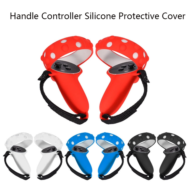 2 bộ ốp bảo vệ silicone cho tay cầm GS092, chống rơi và chống mất, ốp toàn diện cho Oculus Quest 2, GS092 xanh dương, GS092 đen
