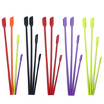 Bộ cạo mini silicone 4 trong 1 đầu nhọn, cạo kéo dài lọ mỹ phẩm, thìa mứt, 4 trong 1 màu đỏ, 4 trong 1 màu đen, 4 trong 1 nhiều màu, 4 trong 1 màu tím, 4 trong 1 màu xanh lá