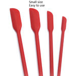 Bộ cạo mini silicone 4 trong 1 đầu nhọn, cạo kéo dài lọ mỹ phẩm, thìa mứt, 4 trong 1 màu đỏ, 4 trong 1 màu đen, 4 trong 1 nhiều màu, 4 trong 1 màu tím, 4 trong 1 màu xanh lá