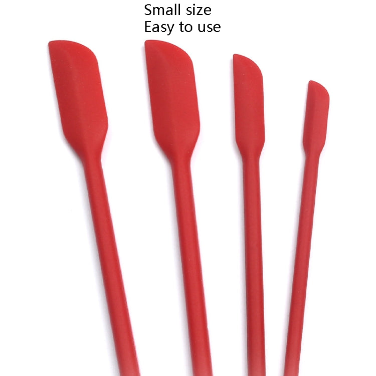 Bộ cạo mini silicone 4 trong 1 đầu nhọn, cạo kéo dài lọ mỹ phẩm, thìa mứt, 4 trong 1 màu đỏ, 4 trong 1 màu đen, 4 trong 1 nhiều màu, 4 trong 1 màu tím, 4 trong 1 màu xanh lá