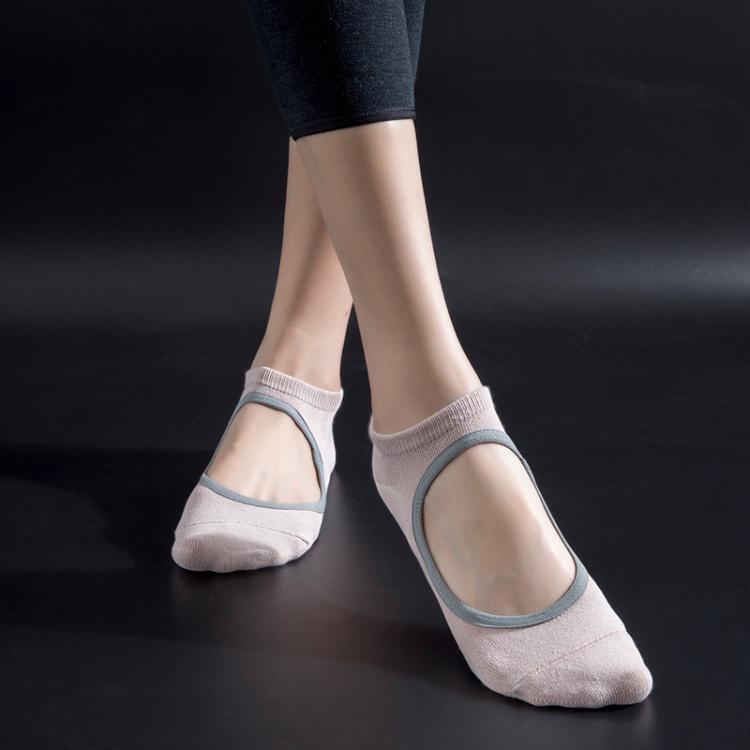 Tất yoga không gót chống trượt cho tập nhảy, phòng gym, thể thao trong nhà, size 35-42