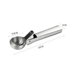 Muỗng kem inox Muỗng tráng miệng Muỗng xúc kem, Bộ 4 chiếc inox