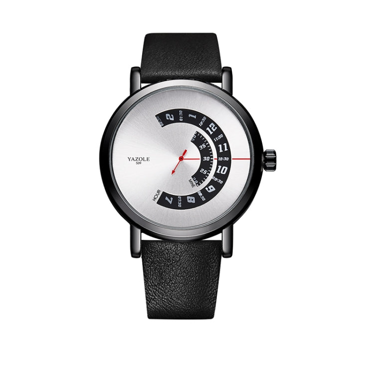 Đồng hồ quartz nam YAZOLE mặt đĩa, 509 mặt đen dây đen, 509 mặt đen dây nâu, 510 mặt đen dây đen, 510 mặt đen dây nâu, 511 mặt đen dây đen, 511 mặt đen dây nâu, 518 mặt đen dây đen, 518 mặt đen dây nâu