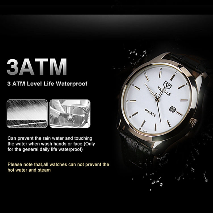 Đồng hồ quartz phát sáng nam YAZOLE 308, mặt trắng dây nâu, mặt trắng dây đen, mặt đen dây đen, mặt đen dây nâu, mặt trắng dây thép bạc, mặt đen dây thép bạc, vỏ đen mặt đen dây đen