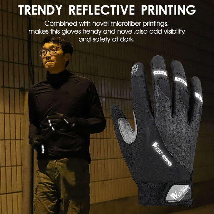 Găng tay xe đạp WEST BIKING YP0211209 giảm sốc chống trượt cảm ứng, M, L, XL