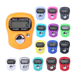 10 cái bộ đếm ngón tay bằng nhựa kiểu nhẫn thủ công mini điện tử, giao màu ngẫu nhiên, 10 cái màu ngẫu nhiên
