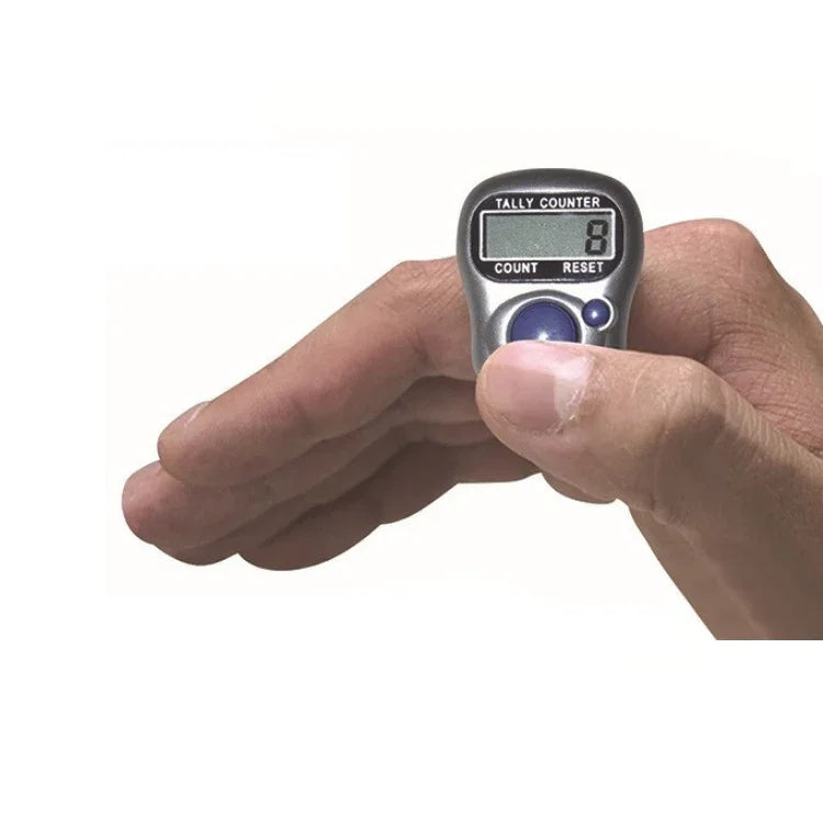 10 cái bộ đếm ngón tay bằng nhựa kiểu nhẫn thủ công mini điện tử, giao màu ngẫu nhiên, 10 cái màu ngẫu nhiên