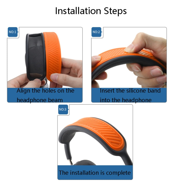 Bao bảo vệ silicon cho thanh đỡ tai nghe không dây Bluetooth T1 dành cho Apple AirPods Max, màu đen, xanh dương, đỏ, cam, xanh đêm