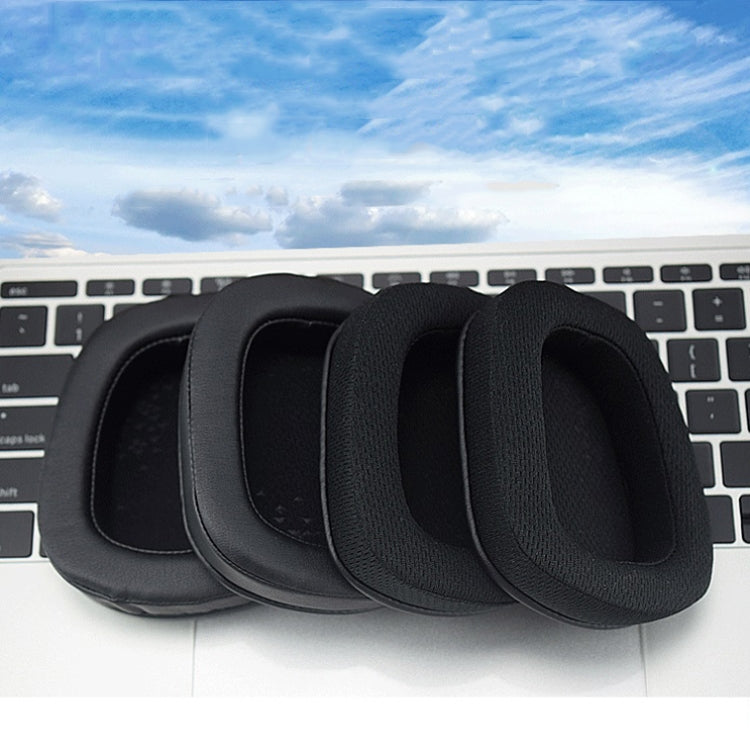 2 miếng bọc mút tai nghe D0005, chụp tai cho Logitech G633 / G933 / G933S, màu: vải lưới, vải lưới, da protein