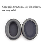 2 miếng bọc mút tai nghe bằng da cho Kingston Cloud Silver II, màu: đen, đen, đen ghép, trắng ghép, lưới, da cừu đen, da cừu trắng