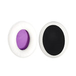 2 miếng bọc mút tai nghe bằng da cho Kingston Cloud Silver II, màu: đen, đen, đen ghép, trắng ghép, lưới, da cừu đen, da cừu trắng
